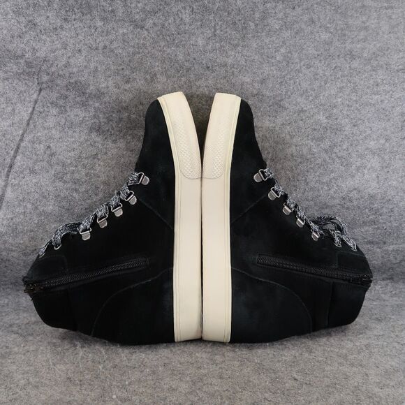 Steve Madden Shoes Womens 10 Sneakers Wedge Fashion Lifestyle Boot Leather Black - Picture 10 of 14